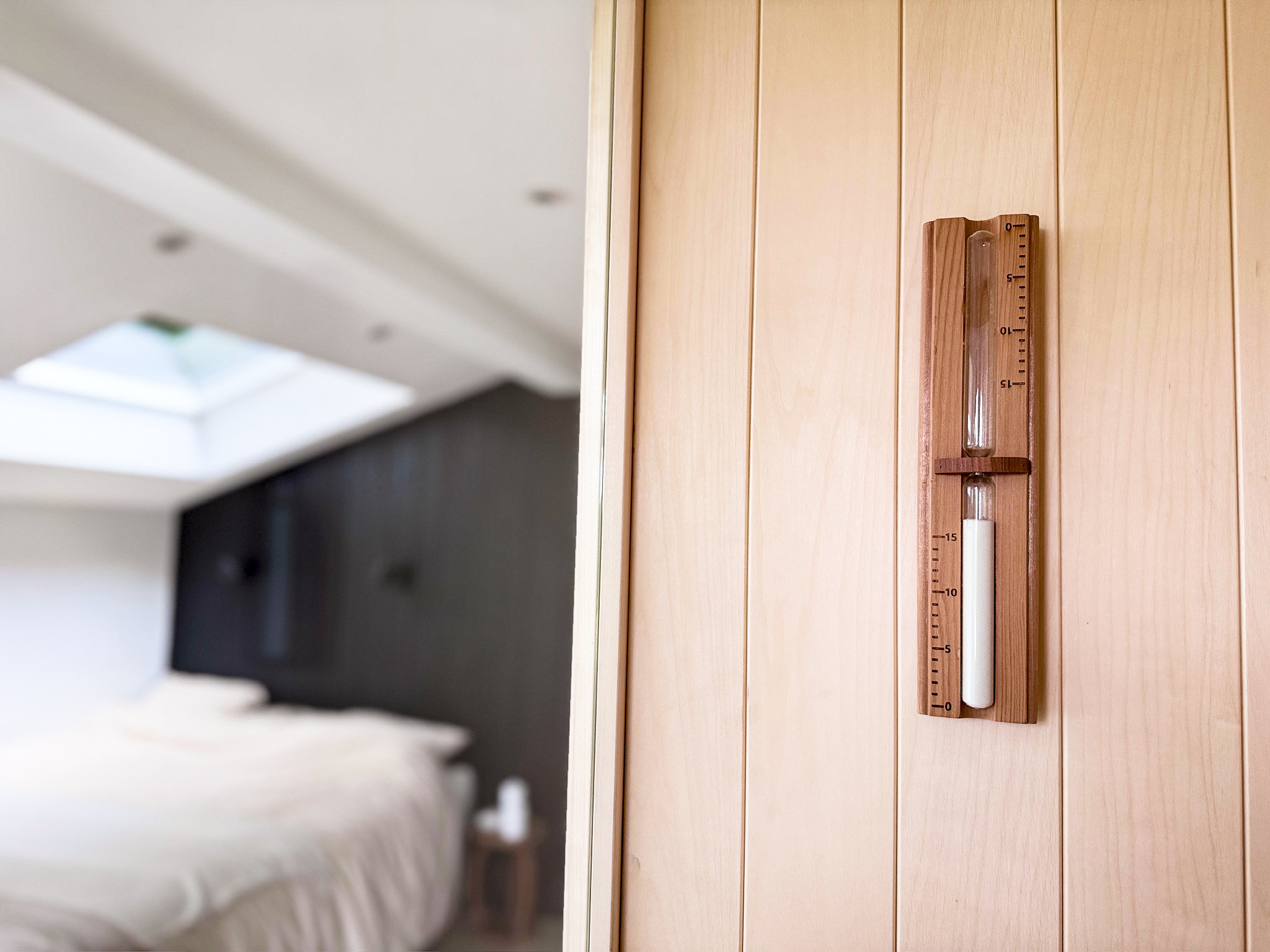 Sauna thermometer detail